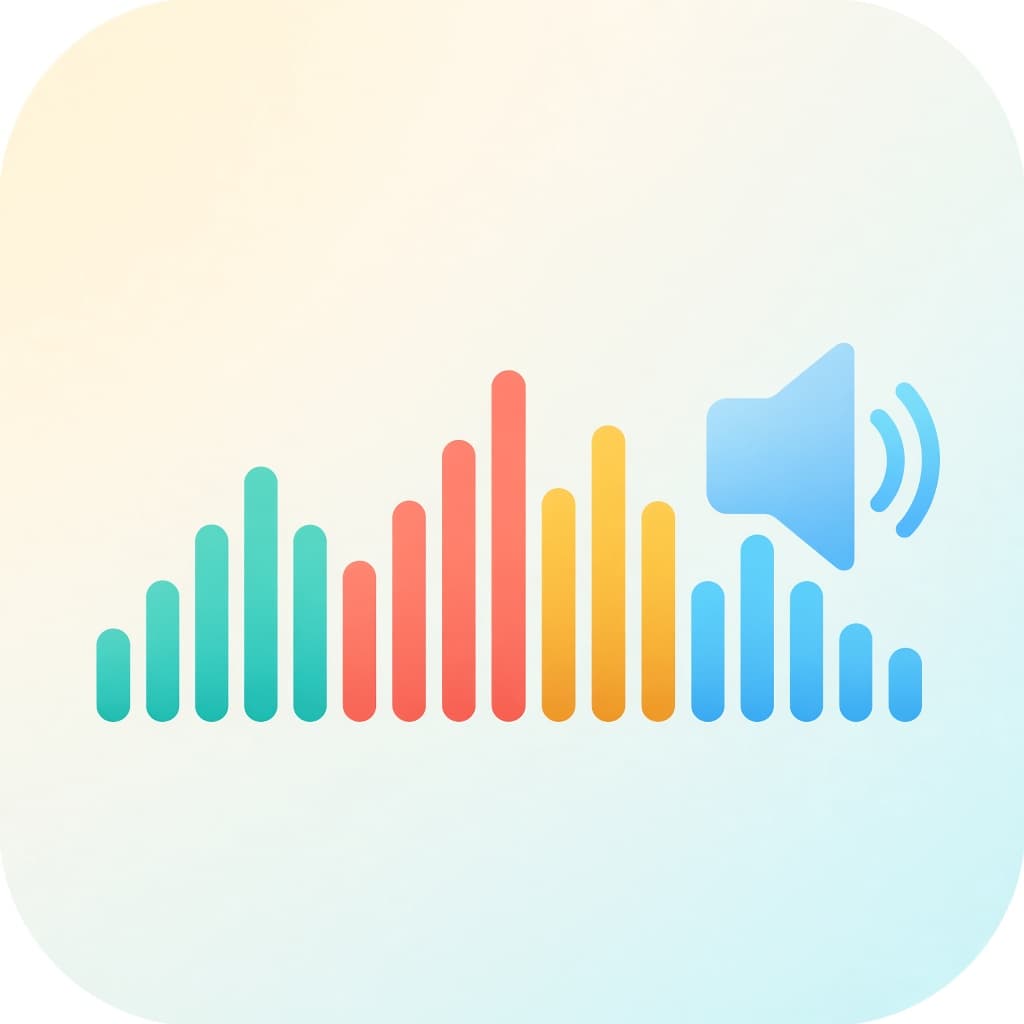 Audio Equalizer EQ Chrome extension icon with colorful equalizer bars