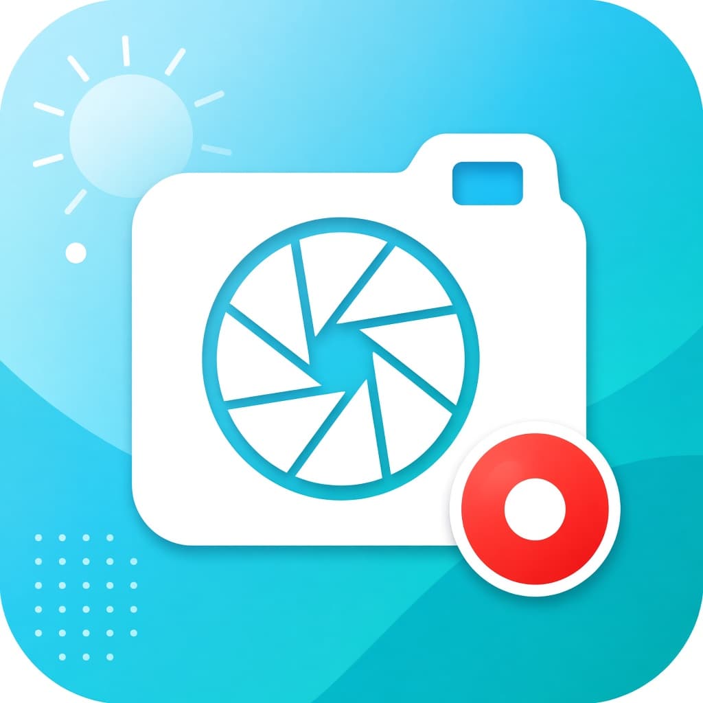 Full Page Screenshot and Screen Recorder extension icon with camera shutter and record badge