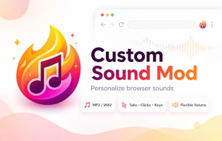 Keyboard Click Sounds options with custom preset upload and volume control