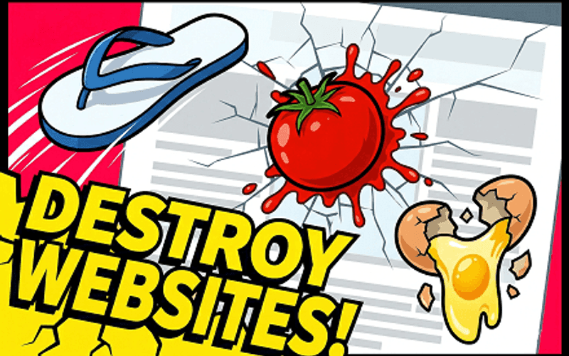 Wave destruction mode sweeping across a webpage layer by layer
