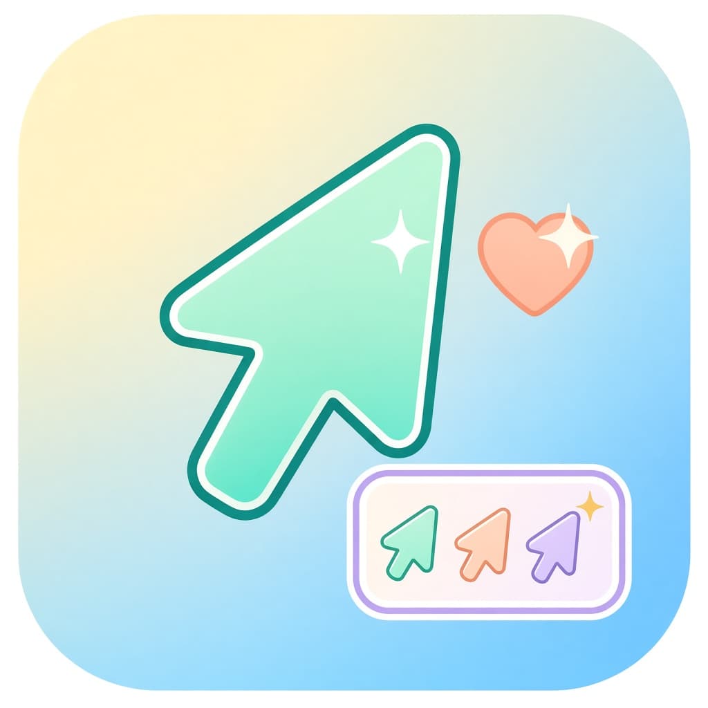 Softtrail custom cursor Chrome extension icon with a mint pointer