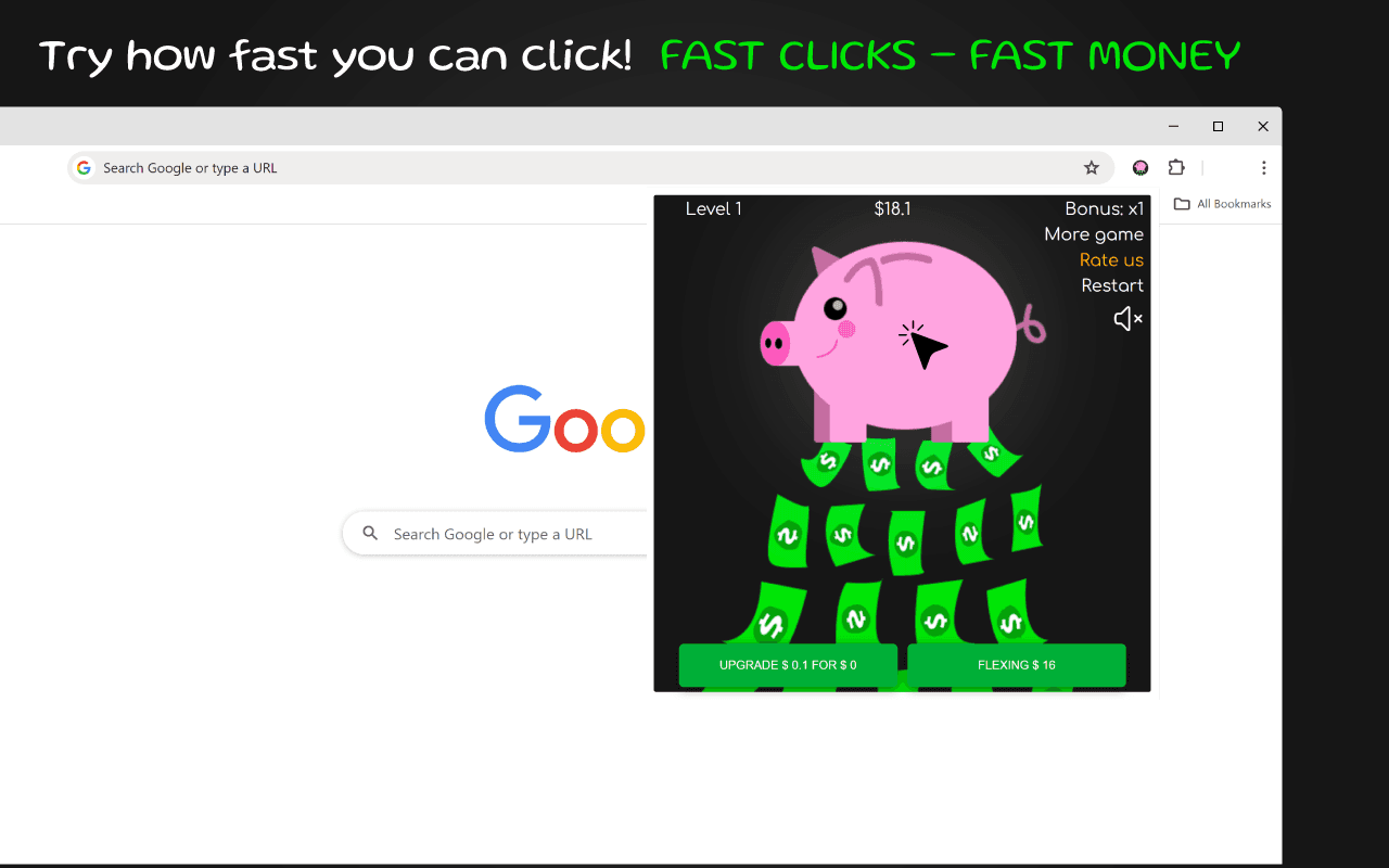 Piggybank idle cash clicker game