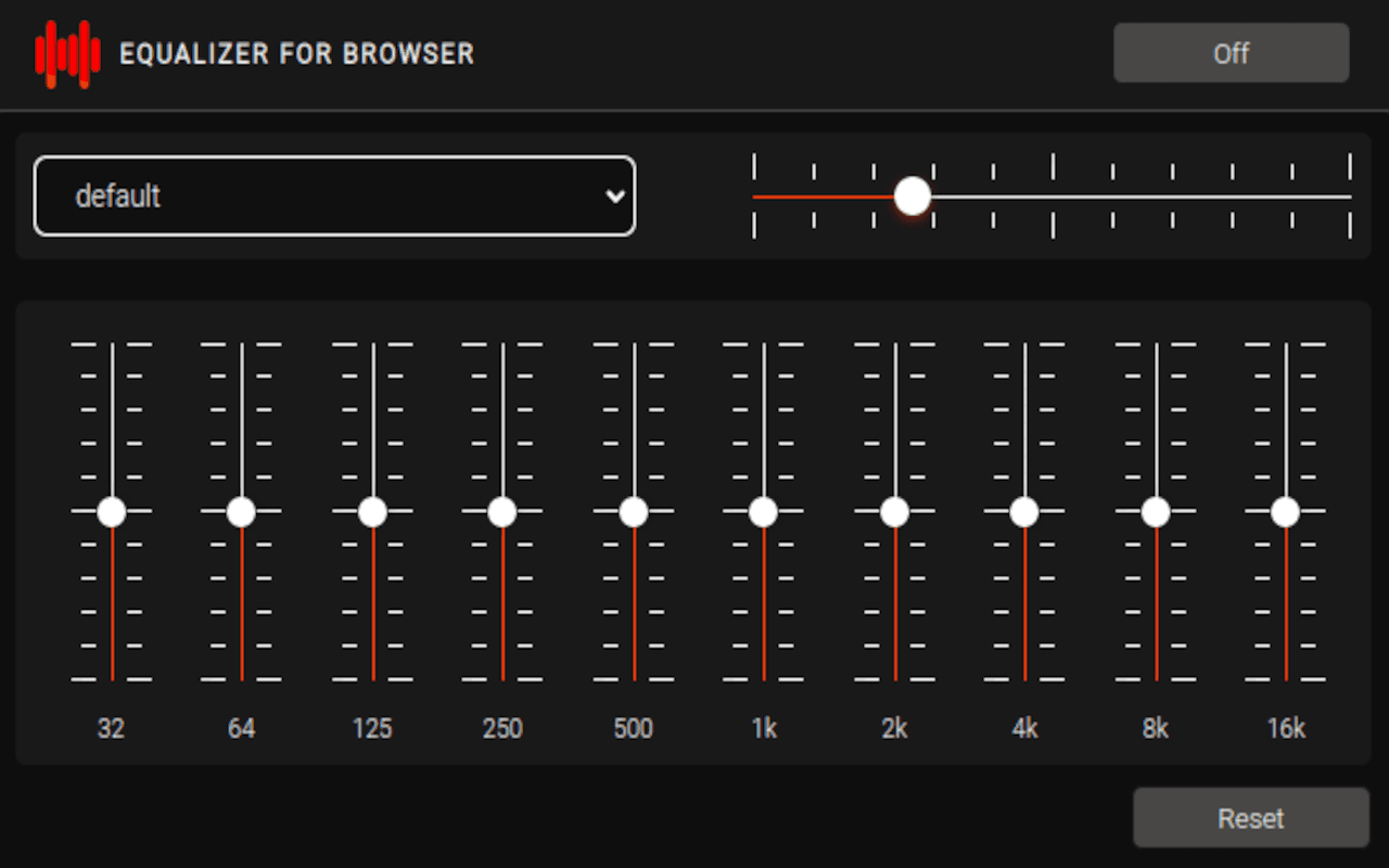 Screenshots Eq for Browser - Equalizer