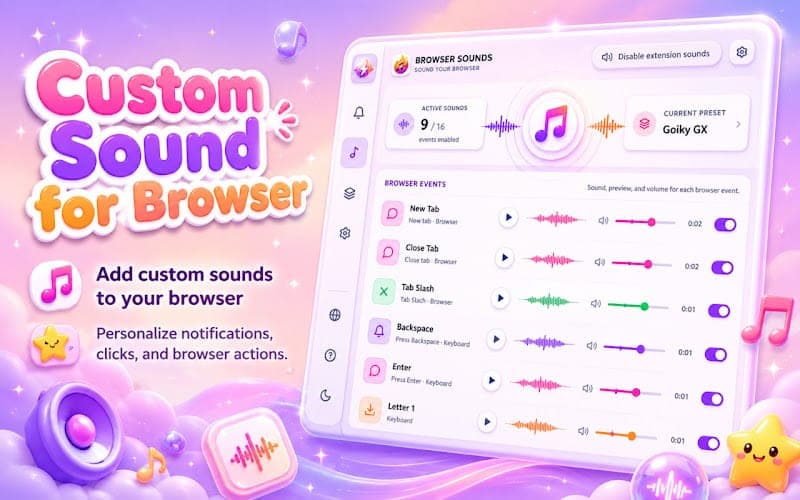 Custom Sound for Browser - screenshot 2