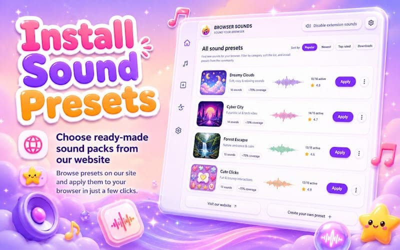 Custom Sound for Browser - screenshot 3